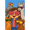 Sunglasses adventure with animal lovers
