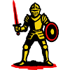 Yellow Knight with Red Sword