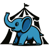 Blue Circus Elephant