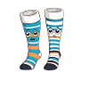 Funny Stripe Socks Faces
