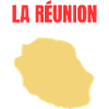 Reunion Island Golden Map T-shirt
