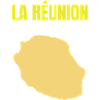 Reunion Island Golden Map T-shirt