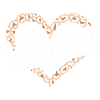 Leopard Heart Volleyball Design