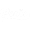 Peace - Frieden mit Herz Handschrift Illustration