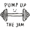 Laughing Dumbbell Strength Training Print