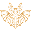 Golden Bat Lines Design