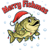 Merry Fishmas Funny Angler Saying Christmas