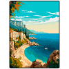 Makarska Croatia Cliffside Mediterranean Coastline