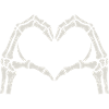 Heart Skeleton Hands