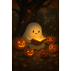 Livre de lecture fantôme d’Halloween