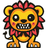 Lion Halloween Comic Funny