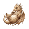 Cartoon Baby Dragon Illustration