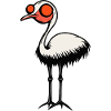 Ostrich Halloween Comic Zombie