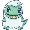 Alligator Halloween Ghost