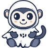 Monkey Halloween Ghost