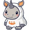 Rhino Halloween Ghost