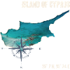 Cyprus Outline Compass Design