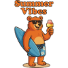 Summer Vibes Bear - Sommerbär mit Eis