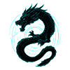 Neon Drache