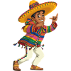 Bunter Sombrero Tanz Tradition Mexikanisch