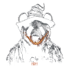 Panda Halloween Fire Smile