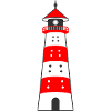 Lighthouse white-red