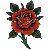 T-shirt à motif rose traditionnel