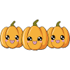 Three Happy Pumpkins - Trio