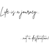 Life Is a Journey Quote Design