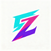 Zigzag Neon Gradient Logo