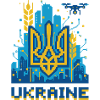 Ukrainian Trident Cityscape