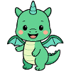 Petit ami dragon vert