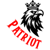 Patriotic Curved Red Typography
