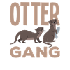 Sea otter gang cartoon otter