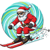 Skiing Christmas Man Ski Humor