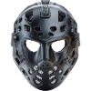 Modern futuristic black hockey mask