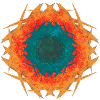 Fire Mandala Kaleidoscope