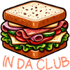 Club Sandwich Bunte Zeichnung