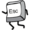 Cartoon Movement Esc Key
