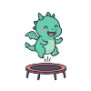 Little Dragon Trampoline Fun