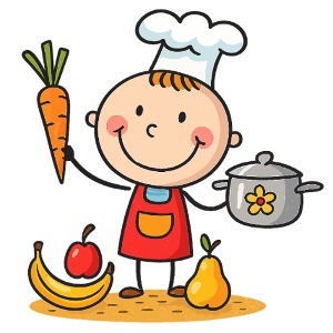 Chef Boy Cartoon Kinder Kochen T-Shirt