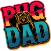 Pug Dad Retro Style, Dog Dad 