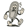 Retro Cartoon Paper Clip