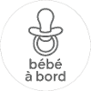 Bébé à bord Pacifier Silhouette