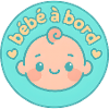 Bébé à bord pastel