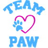 Team Paws Heart Logo