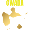 T-shirt GWADA carte dorée Antilles