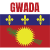 GWADA Guadeloupe flag t-shirt
