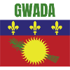 GWADA Guadeloupe flag t-shirt