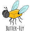 Butter-Fly - Butter Fliege Flachwitz